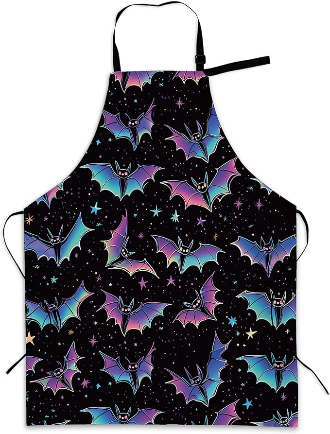 Kitchen Apron with Pocket,Waterproof Adjustable Neck and Long Ties, Cooking Baking Gardening Painting Apron for Women