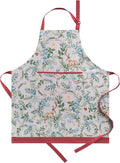 Maison d' Hermine 100% Cotton Apron for women with Pocket Kitchen Chef Apron for Men Cooking Gardening Server Waitress