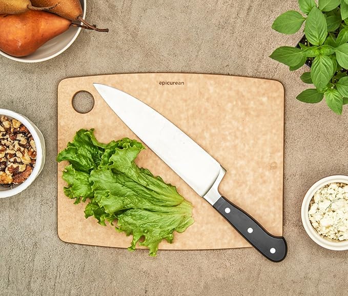 Epicurean Kitchen Series Cutting Board, 11.5-Inch × 9-Inch, Natural (Pack of 6)