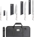 Cangshan Elbert Series German Steel Forged 6-Piece BBQ Knife Set, White, 1027006