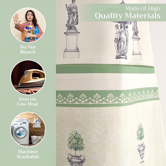Maison d' Hermine 100% Cotton Apron for women with Pocket Kitchen Chef Apron for Men Cooking Gardening Server Waitress