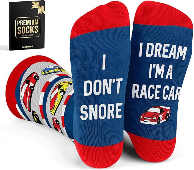 VICRAZY Racing Car, Sport Car Socks for Men, Women - Formula 1 Gifts, Racing Socks, Stocking Stuffers for Men, Women