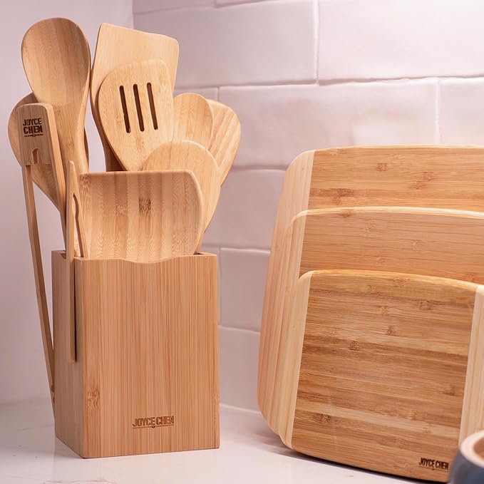 Joyce Chen 11-Piece Burnished Bamboo Cooking Utensil Set