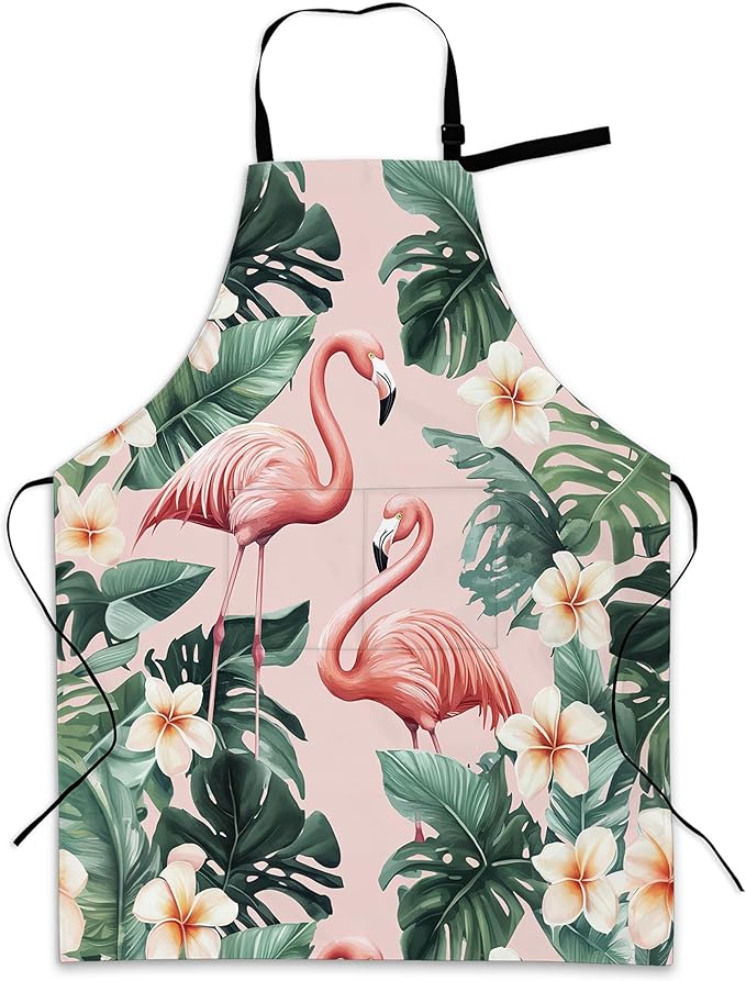 Apron with Pockets for Women, Adjustable Kitchen Cooking BBQ Chef Apron, Gifts for Mom Birthday, or Holidays