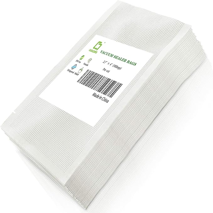 2.7×4 Inch/7x10cm Mini Vacuum Sealer Bags,Small Precut Food Storage Bag,Seal Meal Snack Fruit Nut,Boil Steam Heat Freeze,Commercial Grade Heavy Duty Sealable Bags(100PCS, Transparent)