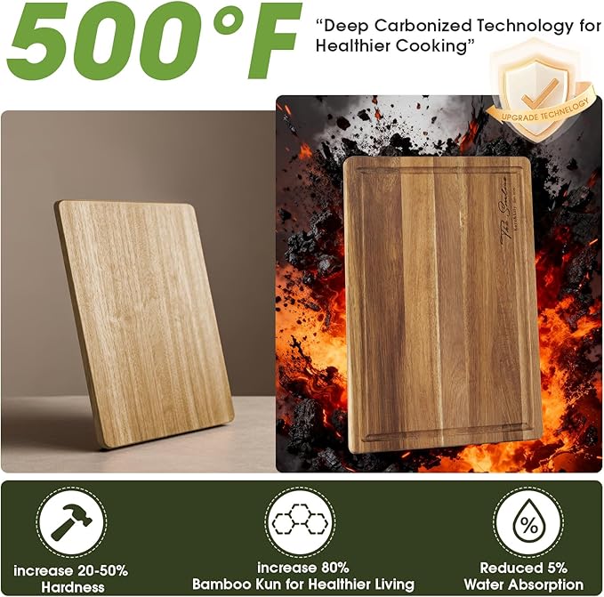 Personalized Acacia Wood Cutting Board - Laser Engraved Custom Board,Print in USA,Customizable Acacia Wood Cutting Board Eco-Friendly Wood,Gift for Wedding, Housewarming,Christmas