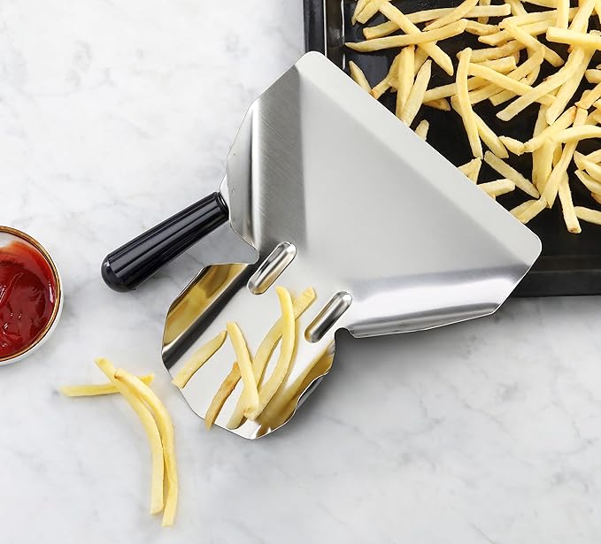 New Star Foodservice 42344 Stainless Steel Commercial French Fry Bagger with Left Handle