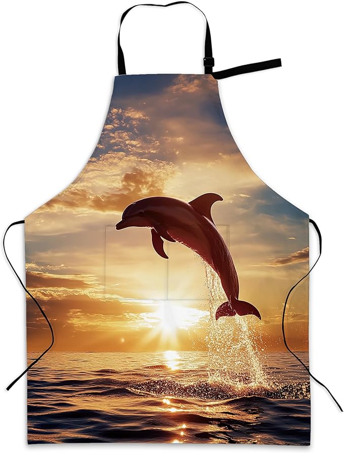 Cooking Aprons for Men and Women,Adjustable Bib Chef Apron with 2 Pockets, Soft and Durability Kitchen Apron