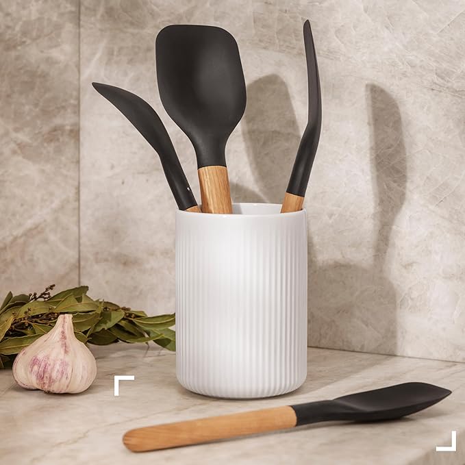 Eva Solo | Nordic Kitchen Serving Spoon, Small | Serving Utensil Buffet Banquet Spoon | Danish Design & Functionality | Black
