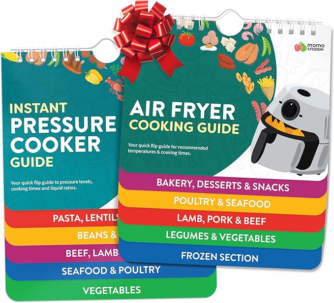 Air Fryer & Instant Pot Magnetic Cooking Guides - 7" x 6" Each - Set of 2 Instant Pot Air Fryer Accessories Cook Books - Airfryer Kitchen Accessories & Kitchen Gadgets 2025