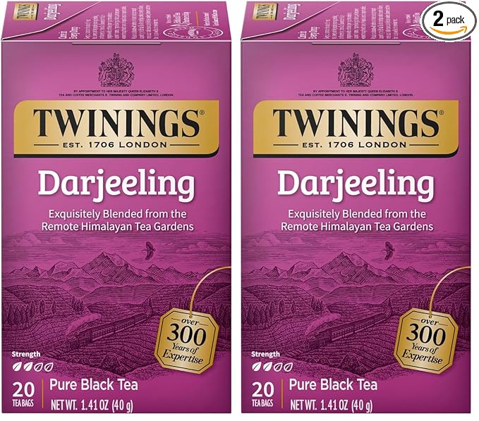 Twinings Tea Darjeeling Tea, 20 ct (Pack of 2)