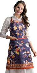 Maison d' Hermine 100% Cotton Apron for women with Pocket Kitchen Chef Apron for Men Cooking Gardening Server Waitress