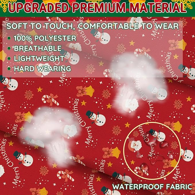 4 Pack Funny Christmas Kitchen Aprons for Women Men Adjustable Cooking Chef Aprons Waterproof Bib Aprons Cute Xmas Party Gift