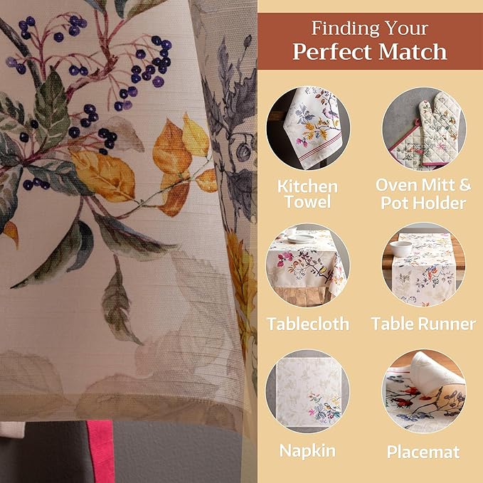 Maison d' Hermine 100% Cotton Apron for women with Pocket Kitchen Chef Apron for Men Cooking Gardening Server Waitress