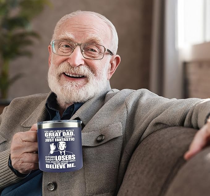 Christmas Gifts for Dad, Men - Gifts for Dad from Daughter, Son - Dads Birthday Gift Ideas, Happy Birthday gifts for Dads, Fathers - Best Dad Ever Gift, Present for dads, Fathers - 14 Oz dad Mug
