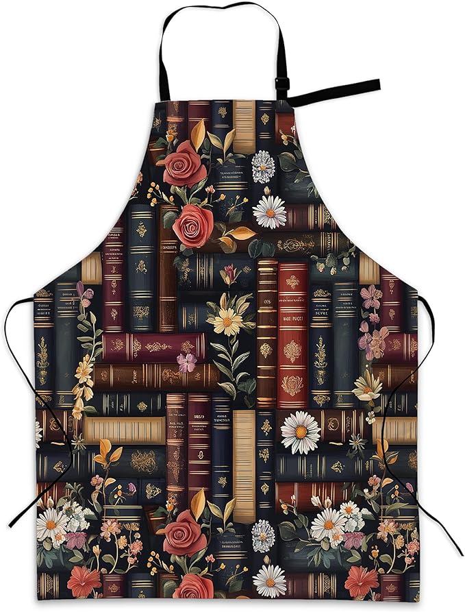 Apron with Pockets for Women, Adjustable Kitchen Cooking BBQ Chef Apron, Gifts for Mom Birthday, or Holidays