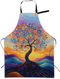Cooking Aprons for Men and Women,Adjustable Bib Chef Apron with 2 Pockets, Soft and Durability Kitchen Apron