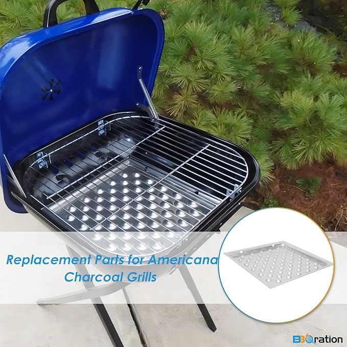 Ash Pan Replacement Parts for Americana Charcoal Grill Walk-A-Bout, Swinger, Sizzler and Traveler Series Grill Parts 1040.8.001 Ash Tray