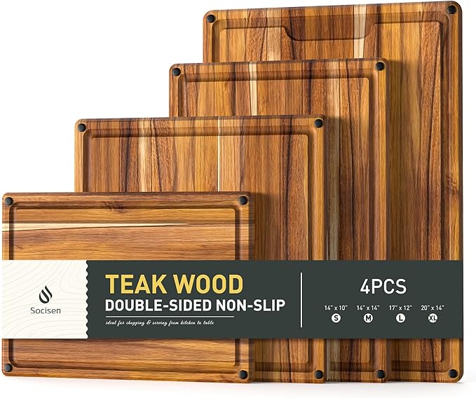 Cutting Board Wood Chopping Board Double Sided Charcuterie Boards Serving Board Kitchen Essential House Warming Hostess Host Gift Serving Tray for Christmas Wedding Birthday Anniversary Olive Green