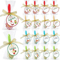 24 Sets 10 Inch Christmas Whisks Gifts Bulk Xmas Colored DIY Fillable Baking Supplies Christmas Tree Ornaments Silicone Whisks with Cards Cooking Egg Beaters Kitchen Favors