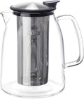 FORLIFE Mist Iced Tea Jug with Basket Infuser, 68-Ounce, Black Graphite
