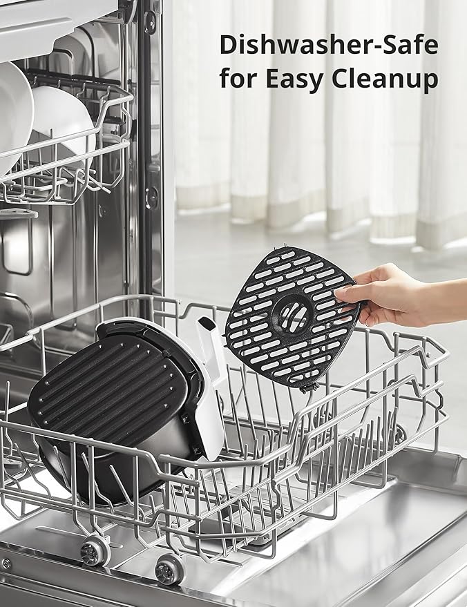 COMFEE' Compact 2.1 Quart Air Fryer with 12 Menu Options, Adjustable Timer & Temperature Control 180-400 degrees F, Dishwasher-Safe Nonstick Fry Basket