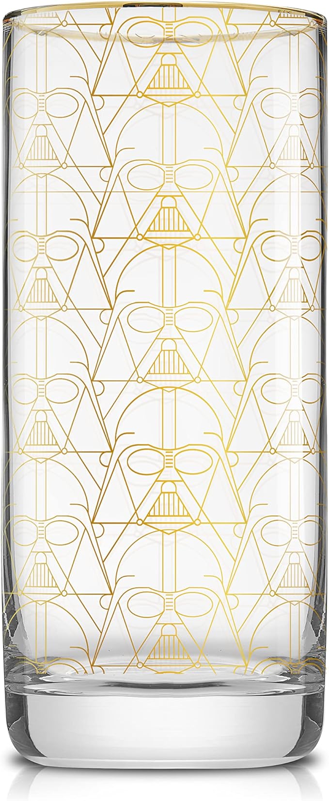 JoyJolt Star Wars Glassware. 'Deco' Highball Glasses Set of 4, 13.5oz Star Wars Glasses. Highball Glass Tumbler with Darth Vader in a Retro Crystal Glass Cup. Tall Drinking Water Glasses For Kitchen