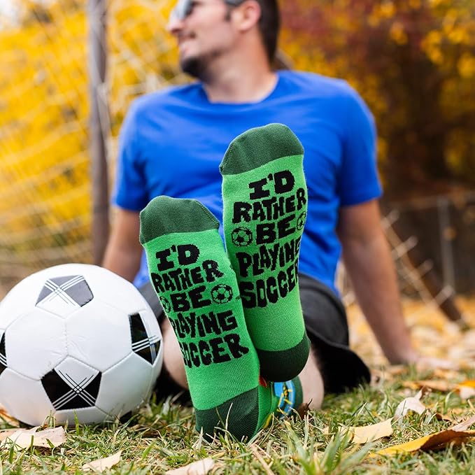 Lavley Funny Socks for Sports Fans and Players - Cool Novelty Gifts for Men, Women, & Teens