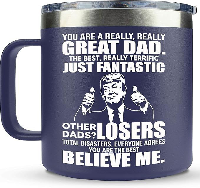Christmas Gifts for Dad, Men - Gifts for Dad from Daughter, Son - Dads Birthday Gift Ideas, Happy Birthday gifts for Dads, Fathers - Best Dad Ever Gift, Present for dads - 14 Oz dad Mug