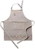 Maison d' Hermine 100% Cotton Apron for women with Pocket Kitchen Chef Apron for Men Cooking Gardening Server Waitress