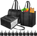Insulated Grocery Bags with Zippered top Frozen Food Shopping Groceries Travel Insulated Tote Cooler Thermal Bags