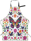 Cooking Aprons for Men and Women,Adjustable Bib Chef Apron with 2 Pockets, Soft and Durability Kitchen Apron