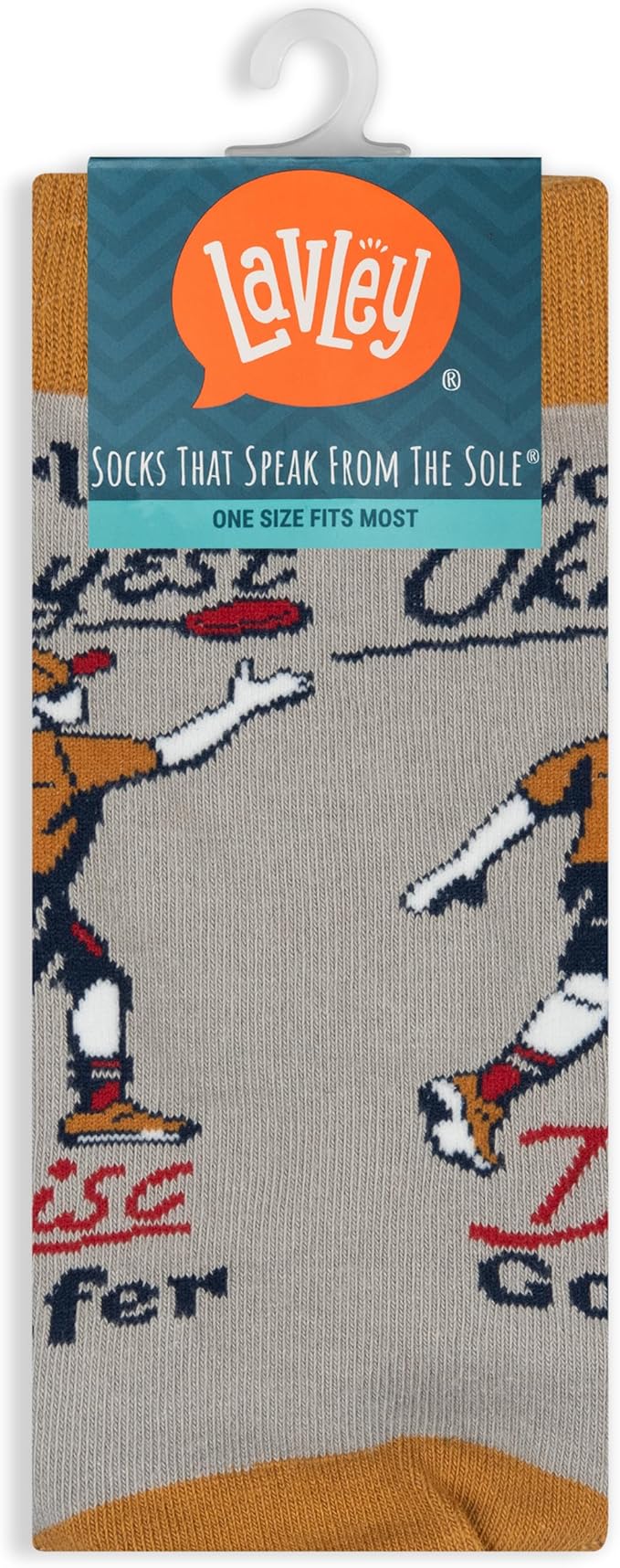 Lavley Funny Socks for Sports Fans and Players - Cool Novelty Gifts for Men, Women, & Teens
