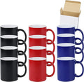 Ceramic 15oz Sublimation Coffee Mug in White Box, Color Changeable 3 Assorted Colors, Case of 24