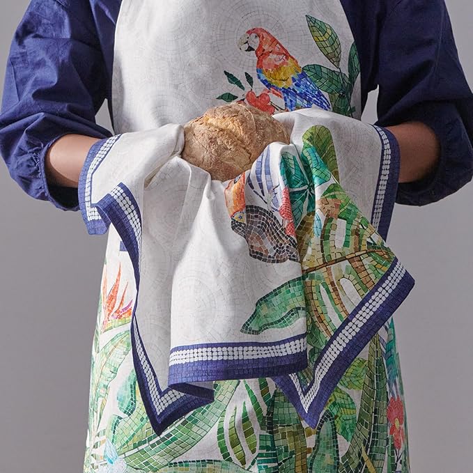 Maison d' Hermine 100% Cotton Apron for women with Pocket Kitchen Chef Apron for Men Cooking Gardening Server Waitress