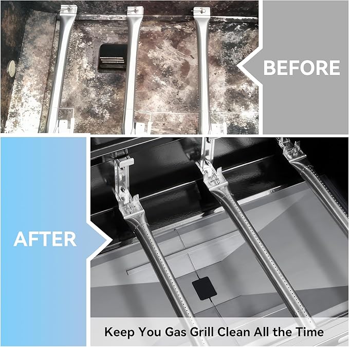 Adjustable Grease Tray with Catch Pan for Nexgrill 720-0888s 720-0888n, 720-0830h Charbroil, Dynaglo, Kenmore, BHG, Grill Master, Backyard, Expert Gas Grill, Universal Drip Pan for Most 3/4/5/6 Burner