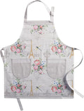 Maison d' Hermine 100% Cotton Apron for women with Pocket Kitchen Chef Apron for Men Cooking Gardening Server Waitress