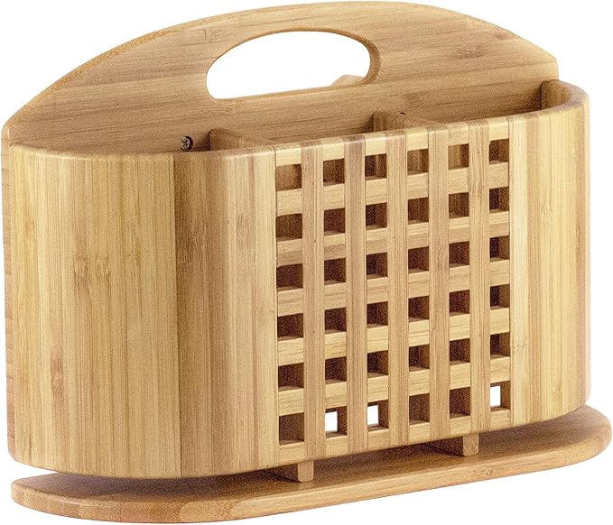 Totally Bamboo "Eco" Utensil, Flatware and Cutlery Drying Caddy for Totally Bamboo Eco Dish Drying Rack