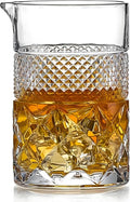 21oz Cocktail Mixing Glass Bartender - Cocktail Accessories - Bartender Kit for Martini, Manhattan, Old Fashioned - Wedding Anniversary Birthday Christmas Decorations Gift for Home Bar
