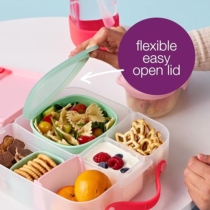 b.box Lunch Tub, Storage for Bento Box & Lunch Box, Ideal for Separating & Containing Foods, Dishwasher, Microwave and Freezer safe - Prepare and Store In Advance (Forest)