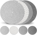 Billbotk 10" Trivets for Hot Dishes, Hot pots and Pans, Set of 4, Heat Resistant Pot Holders for Kitchen, Hot Pads for Countertops