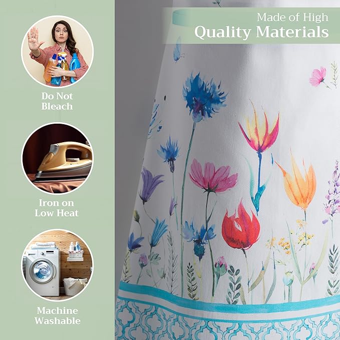 Maison d' Hermine 100% Cotton Apron for women with Pocket Kitchen Chef Apron for Men Cooking Gardening Server Waitress