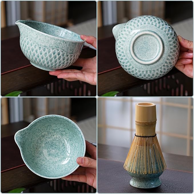 Matcha Whisk Set-Matcha Kit 7 Pcs, Matcha Set Birthday Gifts for Matcha Lover (G)