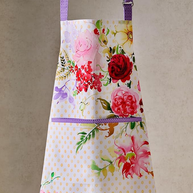 Maison d' Hermine 100% Cotton Apron for women with Pocket Kitchen Chef Apron for Men Cooking Gardening Server Waitress
