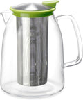 FORLIFE Mist Iced Tea Jug with Basket Infuser, 68-Ounce, Lime