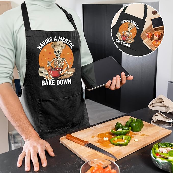 Funny Cafeteria Crew Aprons with Pockets, Cafeteria Worker Staff Appreciation Gifts