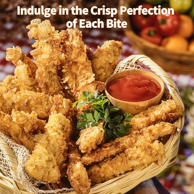 XKV 6.0 QT Digital Air Fryer with Window for Kitchen Use,Nonstick Made without PFAS, Touchscreen Display,160°F~400°F in Precise 5°,Customized Temp/Time,NonStick Basket,Black