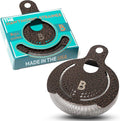 Bull in China Hawthorne Strainer, US Made, Cocktail Strainer, Bar Strainer, Professional Bar Tools, Great For All Cocktail Shakers (Ground Espresso)