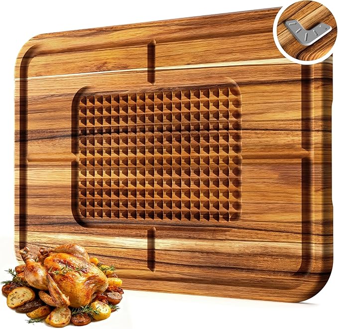 Cutting Board Wood Chopping Board Double Sided Charcuterie Boards Serving Board Kitchen Essential House Warming Hostess Host Gift Serving Tray for Christmas Wedding Birthday Anniversary Royal Blue