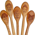 Face On A Wooden Spoon, Personalized Spoon, Engraved Spoon, Gift for Her, Him, Baking, Cooking, Housewarming Gifts, Gifts Mothers Fathers Day Christmas for Grandma, Mom, Dad, Husband